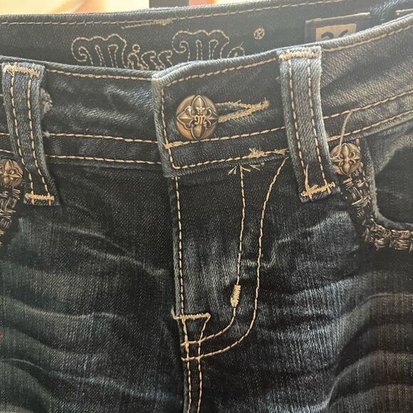 EUC Miss Me Skinny Blue Jeans Size 26 #BTBJ#2 - Picture 15 of 15